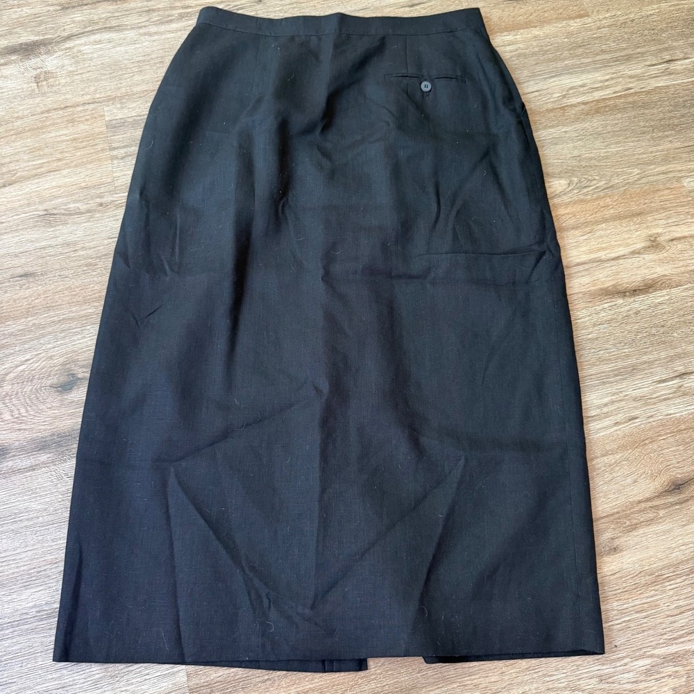 Jones New York Black Button-Front Maxi Skirt - Picture 9 of 9